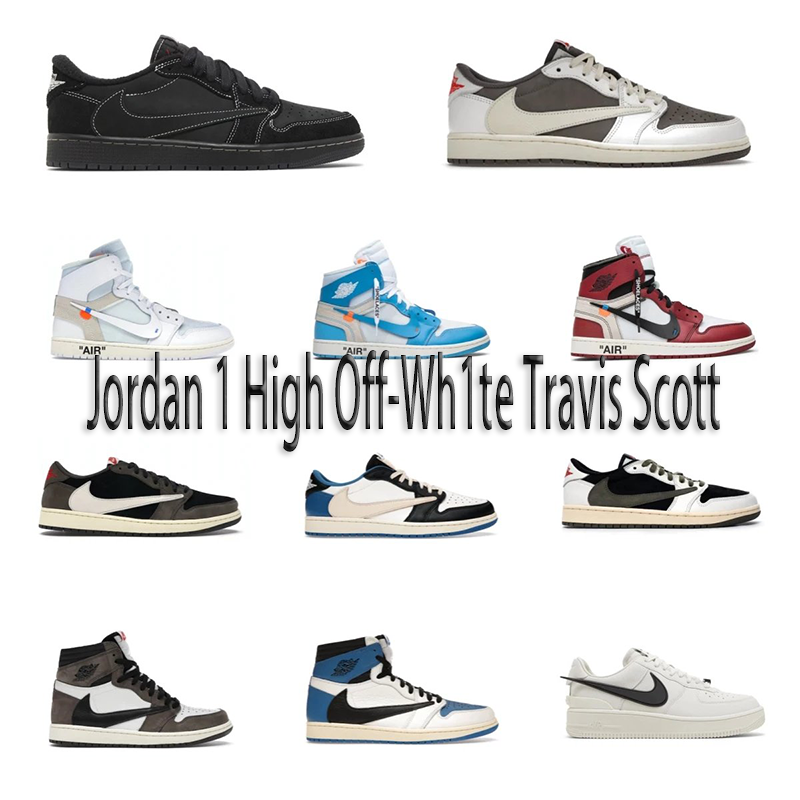 Jordan  1  High Off-WhITE  Travis Scott  