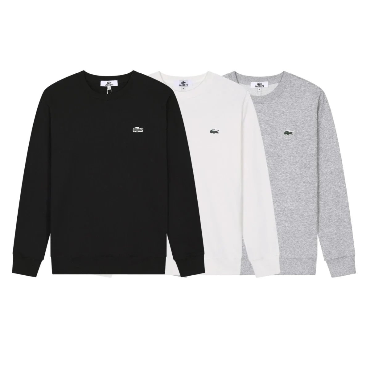 Lcoste Crocodile pattern long sleeves sweatshirt  